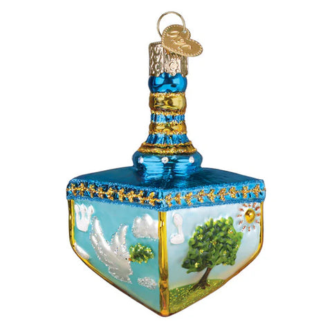 Hanukkah Dreidel Ornament, 3.5"