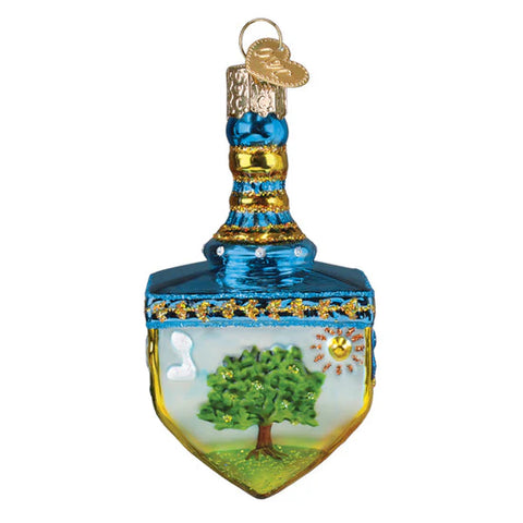 Hanukkah Dreidel Ornament, 3.5"