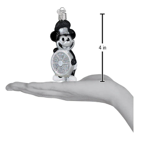 Steamboat Willie Skipper Ornament, 4"