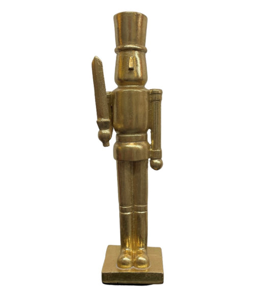 9.75" Gold Nutcracker w/Sword Figurine