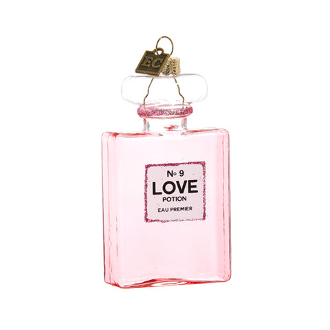 Pink Love Potion No. 9 Ornament, 4"