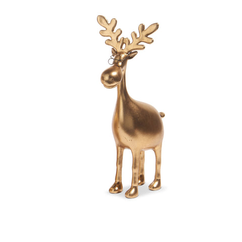 Gold Moose W/ Glasses Figurine, 12.75" (3 styles - sold individually)