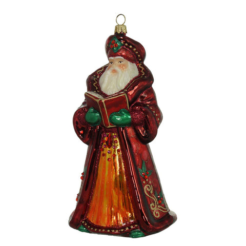 Royal Red Santa Ornament