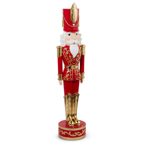 Resin Red and Gold Traditional Nutcracker Figure, 48"
