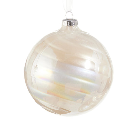 Pearlescent Swirl Ornaments, 4" (3 styles - sold individually)