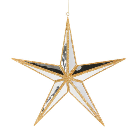 Mirrored Star Ornament, 11.25"