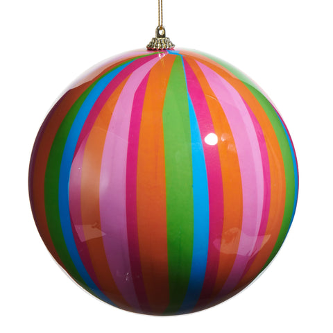 Stripe Ball Ornament, 6"
