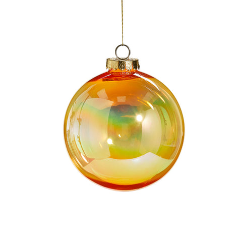 Gold Seamless Iridescent Ball Ornament, 6"