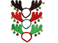 Christmas Bopper Antler Headband with Ornaments