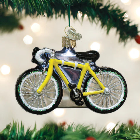 Road Bike Ornament, 3.75"