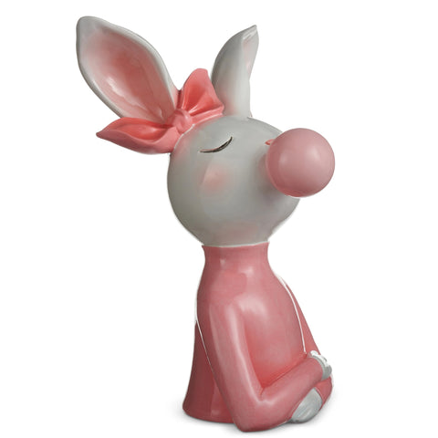 Bubble Bunny Figurine, 10.75"
