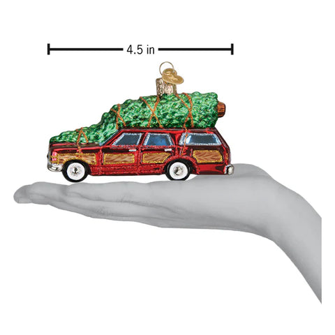 Station Wagon with Tree Ornament