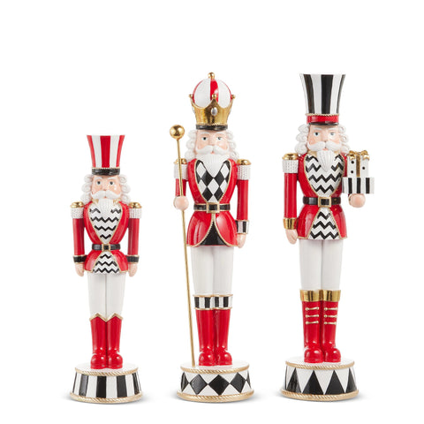 Top Hat Nutcracker Figurines, 12" - 14.5" (Set of 3)