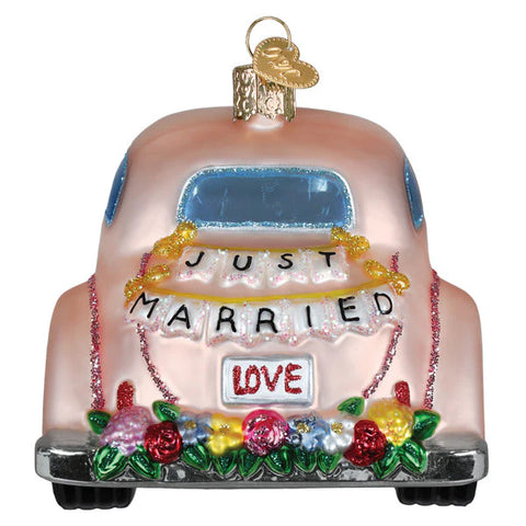 Just Married Magic Ornament, 3.75"
