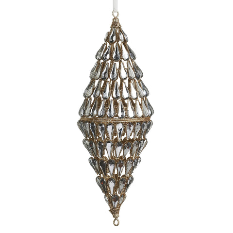 Jewel Finial Ornament, 12" (Gold)