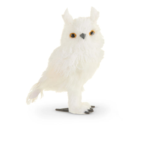 White Owl Ornament Figurine, 11" (2 styles - sold individually)