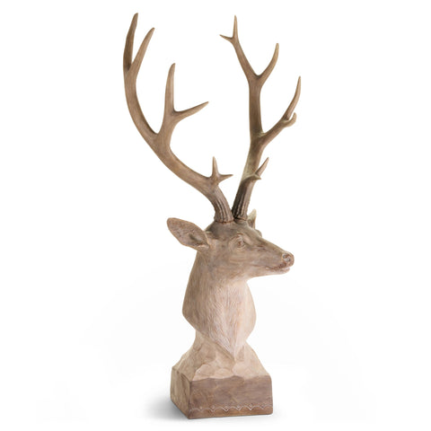 Resin Carved Deer Bust, 51"