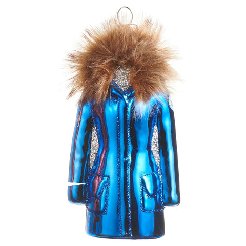 Glass Ski Jacket Ornament, 4.5" (4 styles - sold individually)