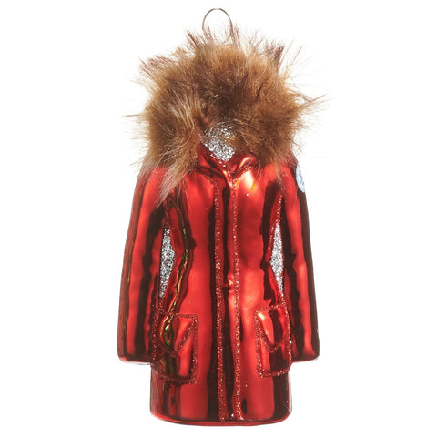 Glass Ski Jacket Ornament, 4.5" (4 styles - sold individually)