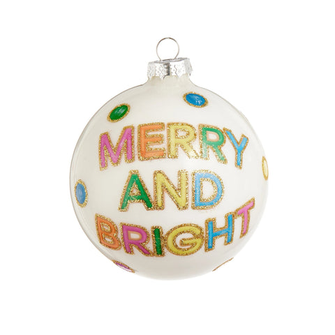 Fun Neon Cookies Ball Ornament, 4" (2 styles - sold individually)