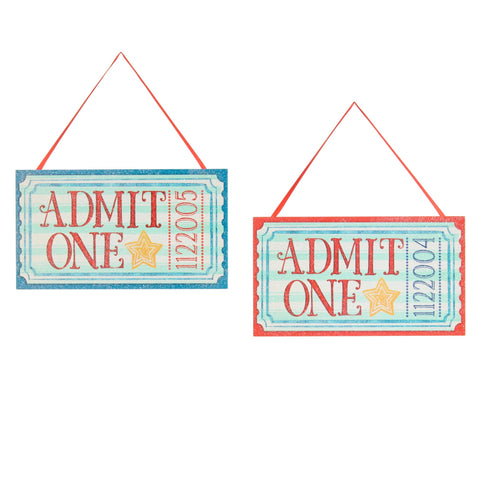 The Spectacular Ticket Ornament, 10" (2 styles - sold individually)