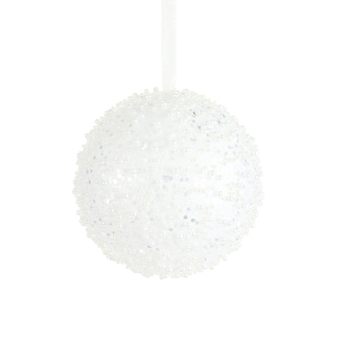 Pearl Ball Ornament, 5"