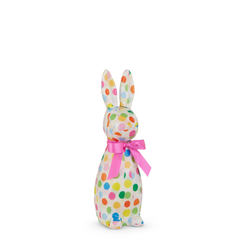 Polka Dot Confetti Bunny Figurine, 12"