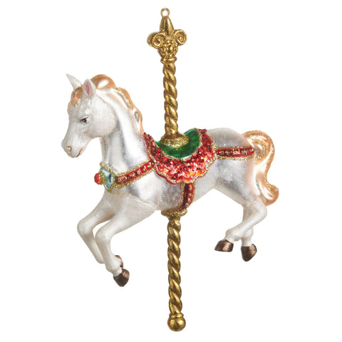 Carousel Horse Ornament, 6"