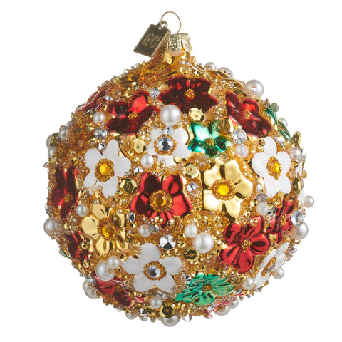 Eric Cortina Multicolor Blossom Ball Ornament, 4"
