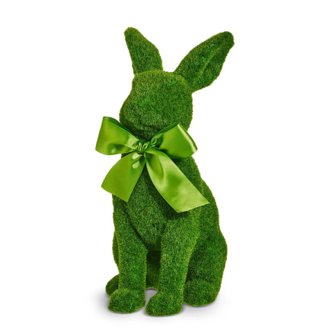 Moss Rabbit Figurine, 12"