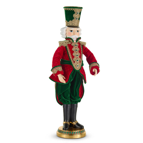 Resin Red and Green Plaid Nutcracker Figurine, 37.5"