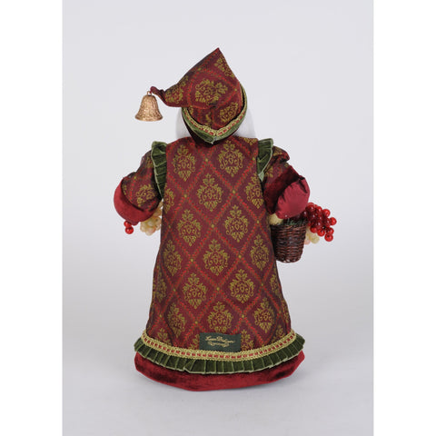 Old World Sommelier Santa Figurine, 18"