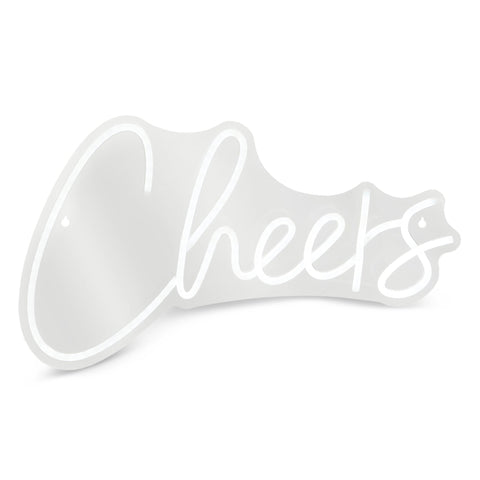 Cheers Neon Sign, 18" (White)