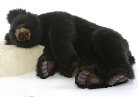 Plush Brown Bear, Sleeping, 27.5"