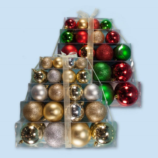 40Pk Assorted Sized Ornaments