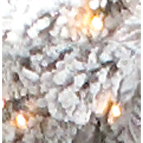 Flocked Tree w/Burlap Base, 100 Clear Bright Lights, 48"