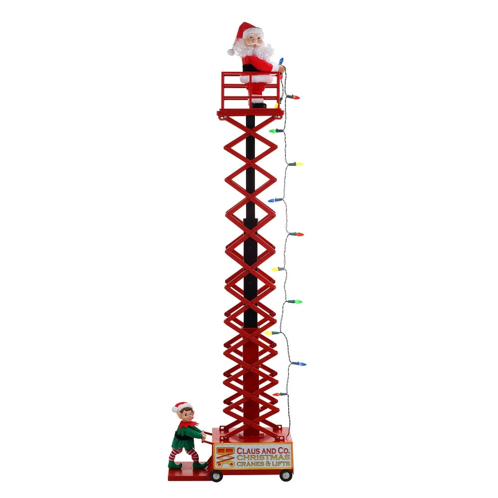 Mr. Christmas 50" Santa's Lift with Santa in Bucket