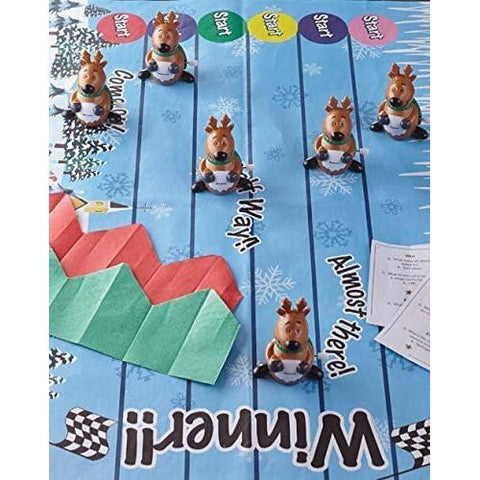 Racing Reindeer Party Crackers, 13" (Set of 6)