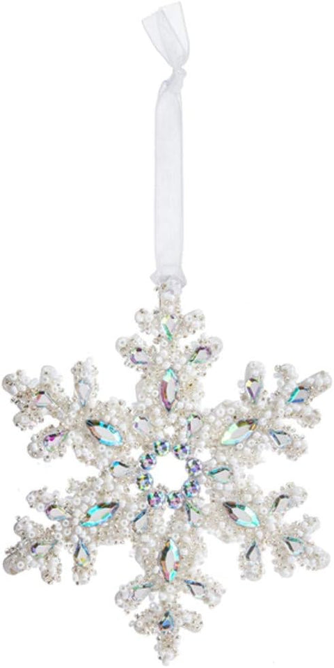 5" Jeweled Snowflake Ornament (sold individually)