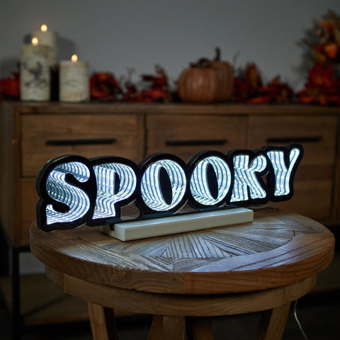 Spooky Infinity Light 20"L x 5"H Acrylic w/UL Plug