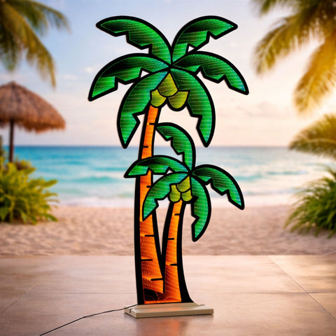Palm Tree Infinity Light 48"H Acrylic w/UL Plug