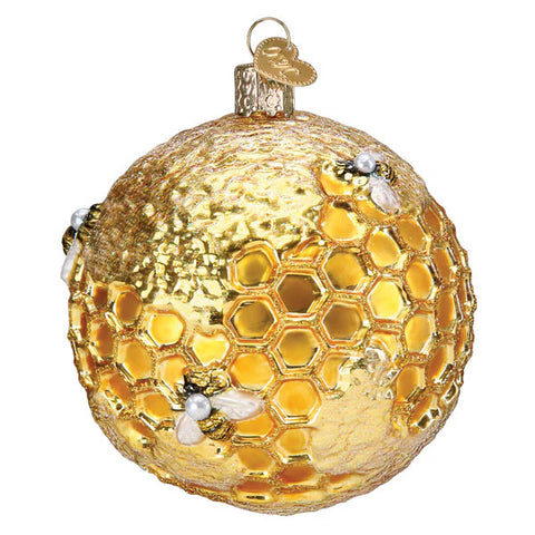 Bee Blessed Round Ornament