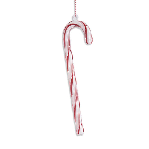 Blown Glass Candy Cane Ornaments (2 styles - sold individually)