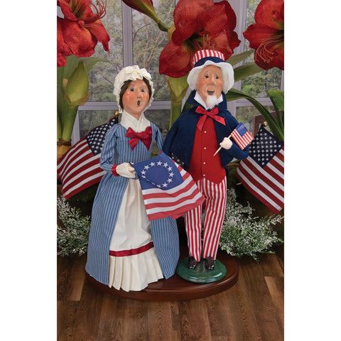 Uncle Sam Caroler Figurine, 13"