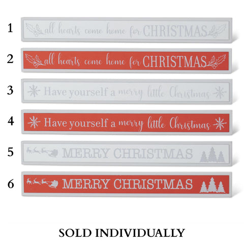 15.75" Holiday Message Tabletop Sign (6 styles - sold individually)