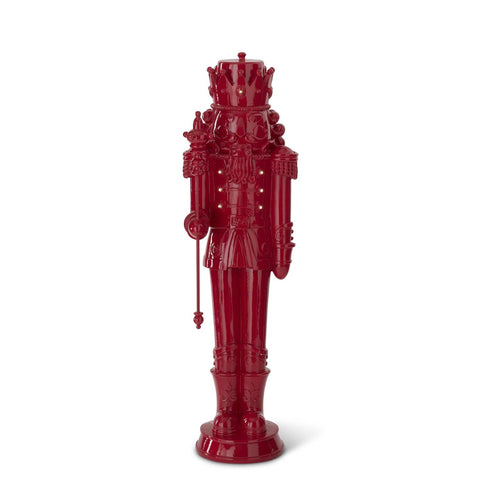 26.25" Red Resin LED Nutcracker Soldier