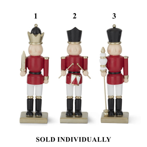 Resin Nutcracker Soldier, 10" (3 styles - sold individually)