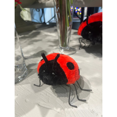 Ladybug Figurine, 6" (Red Black)