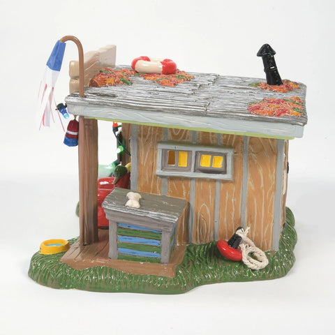 The Original Snow Village - Selling the Bait Shop