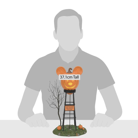 Disney Village - Pumpkintown Water Tower Figurine, 12"